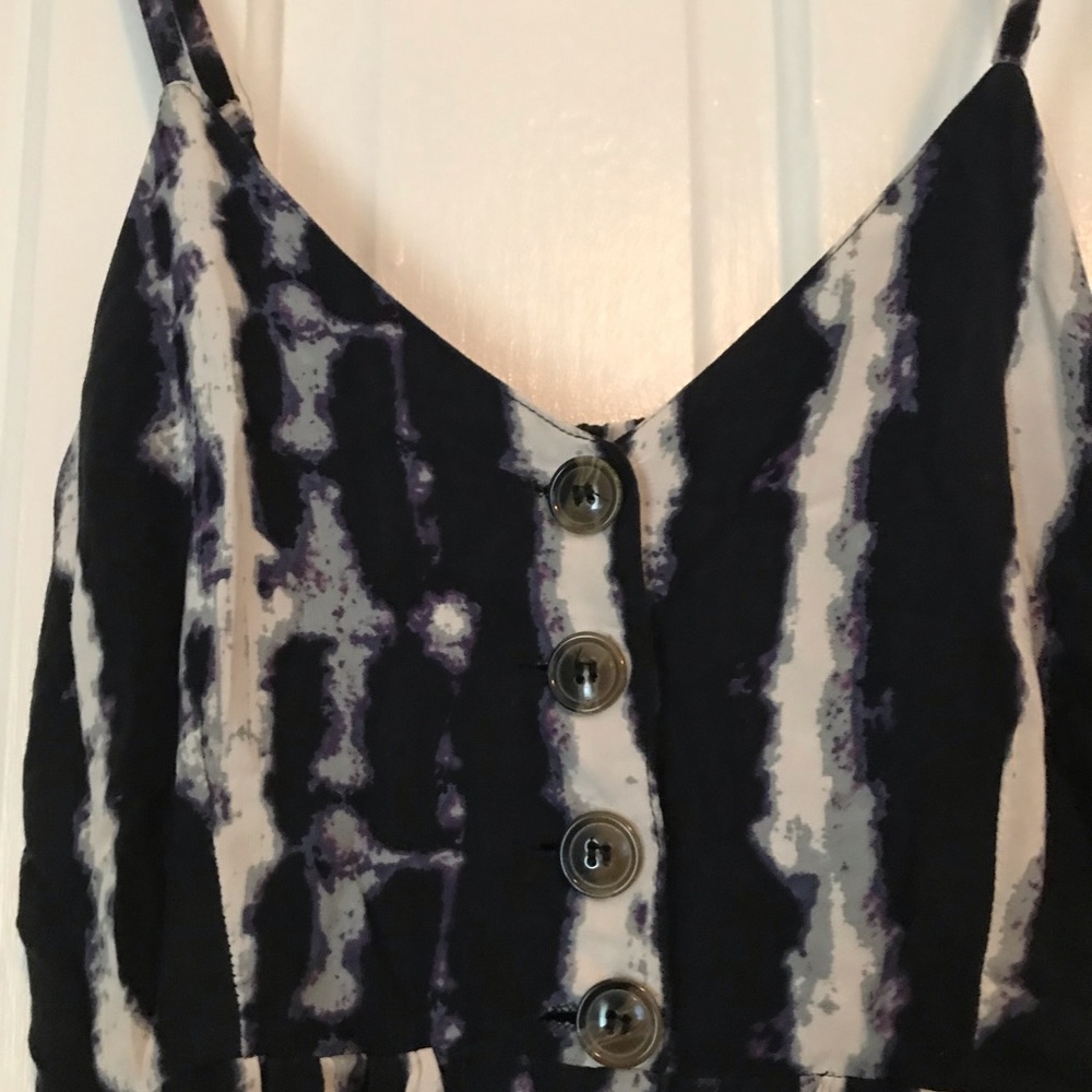 Blue Tiedye Sleeveless Dress